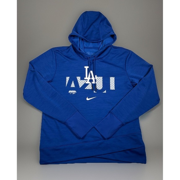 Nike Tops - Nike Dri-Fit LA Los Angeles Dodgers Hoodie Pullover‎ Women's Size S Lightweight